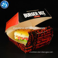 Disposable take away paper box customized printing burger box